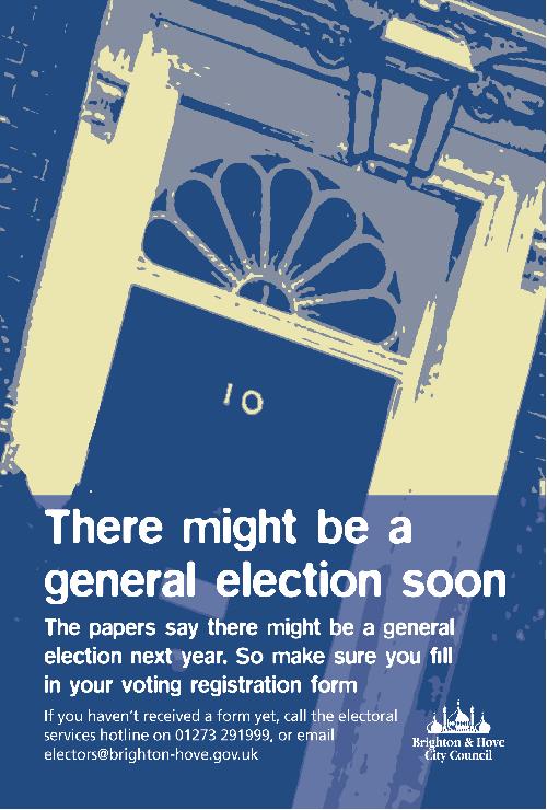 Voting registration advert